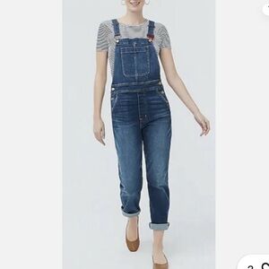 Indigo Blue Denim Jean Overalls Jumpsuit Size XS